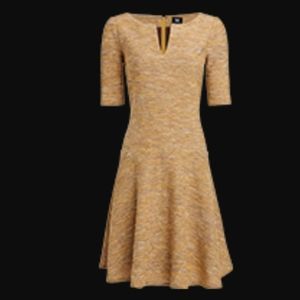 WORTH Camel Fit and Flare Dress